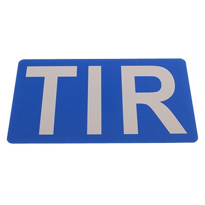 Tabulka TIR na hliníkovém plechu 40x25cm