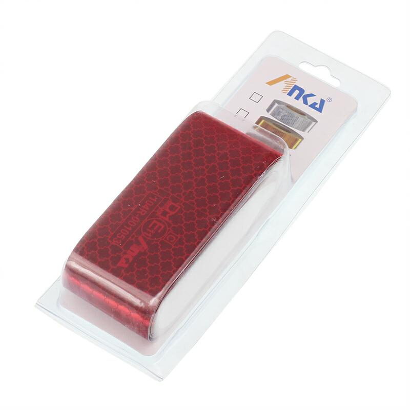 Samolepící reflexní páska 4m x 5cm červená ECE R104