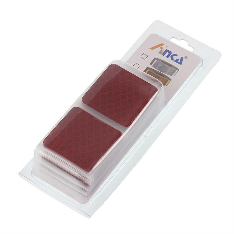 Samolepící reflexní páska dělená 4m x 5cm červená ECE R104