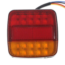 Sdružené zadní světlo čtvercové levé/pravé 3-dílné 97x97x20mm 12/24V
