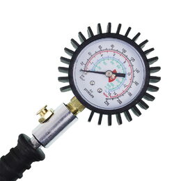 Kovový pogumovaný pneuměřič 0-15 Bar dlouhý