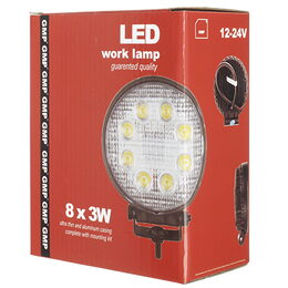 LED pracovní světlo 8LED 12-24V 1800lm - 116x116x38mm