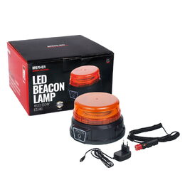 LED maják, 12-24V, 45x LED oranžový, magnet, ECE R65 130x80mm