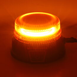 LED maják, 12-24V, 45x LED oranžový, magnet, ECE R65 130x80mm