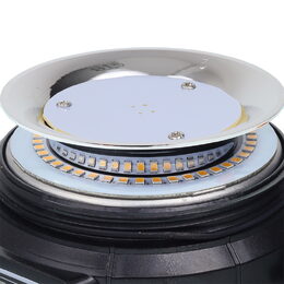 LED maják, 12-24V, 45x LED oranžový, magnet, ECE R65 130x80mm