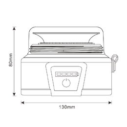 LED maják, 12-24V, 45x LED oranžový, magnet, ECE R65 130x80mm
