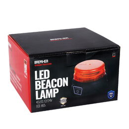 LED maják, 12-24V, 45x LED oranžový, magnet, ECE R65 130x80mm