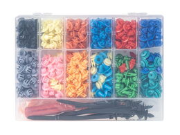 Sada spon, příchytek a nástrojů pro demontáž 420+15 ks