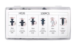 Spony a příchytky na čalounění vozidel 100ks