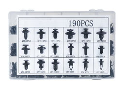 Spony a příchytky na čalounění vozidel 190ks