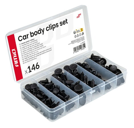 Spony a příchytky na čalounění vozidel 146ks