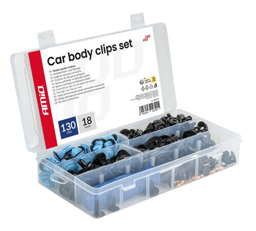 Spony a příchytky na čalounění vozidel 148ks s nástroji
