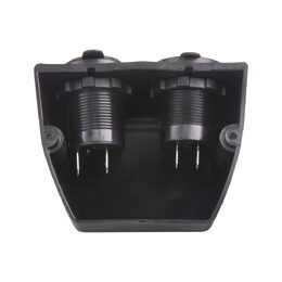 Dvojitá zásuvka s panelem 1x CL + 2x nabíječka USB voděodolná