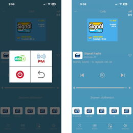 FM + DAB přijímač do auta - smartphone APP (ovládaný chytrým telefonem)