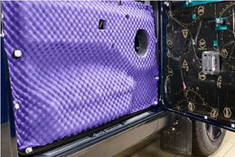 Zvukově izolační a tlumící materiál STP BIPLAST WAVE 15 Violet - 37,5 x 50 x 1,5 cm - 1ks