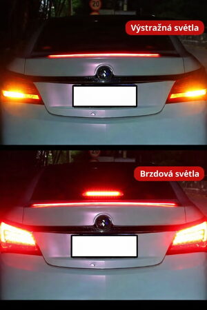 LED pásek na spoiler, brzdové světlo, carbon, 120 cm