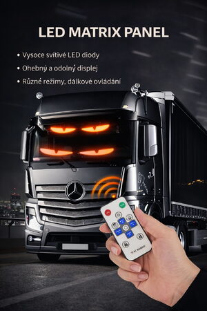 LED matrix panel "Devil eyes", 12 x 60cm