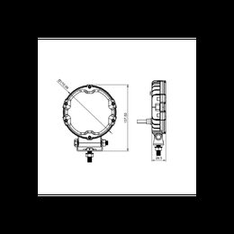 LED pracovní světlo 9LED 138x111x30mm 18W 1700lm ECE R10 IP67 X-SPIDER