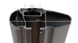 Střešní nosič THULE WingBar Edge ŠKODA Scala Hatchback r.v. 2019-> Pod lem dveří (Černé tyče)