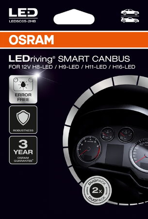 OSRAM H8/H9/H11/H16 LEDriving SMART CANBUS