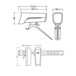 OSRAM cyklosvítilny LEDsBIKE RACE 80 SET