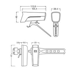 OSRAM cyklosvítilny LEDsBIKE RACE 100 SET