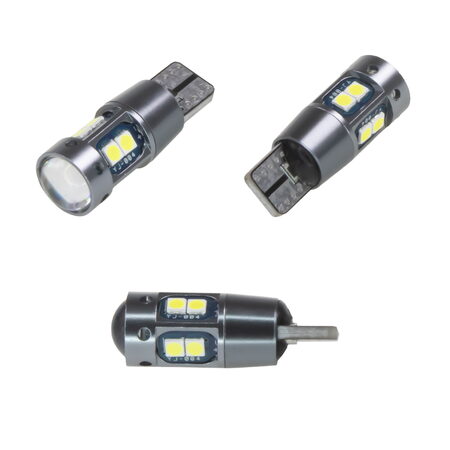 LED T10 bílá, 12V, 10LED/3030SMD CAN-Bus