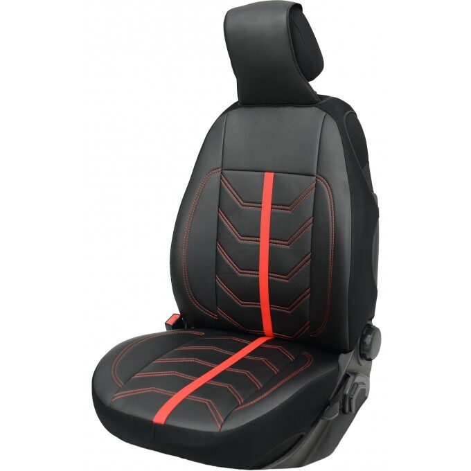 Potah na sedadlo PROCOMFORT s červeným prošitím