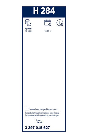 Zadní stěrač HYUNDAI i10 [AC3] r.v. 2020->, BOSCH H284 280mm