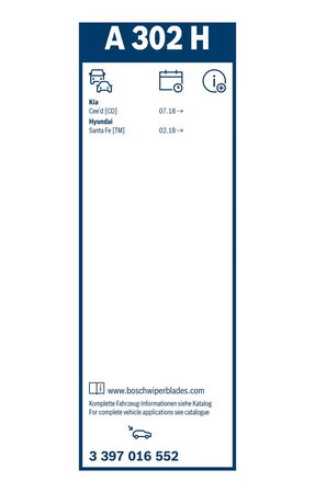 Zadní stěrač HYUNDAI Sonata [TM] r.v. 2018->, BOSCH 350 mm