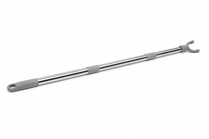 Tyč montážní s hákem 125 cm pro plachty proti kroupám