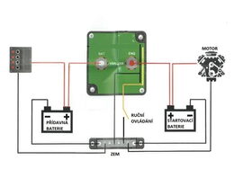 Automatické relé pro dobíjení druhé baterie 12V/140A