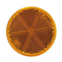 Boční odrazový element - oranžový, kulatý 60mm