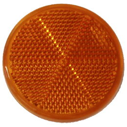 Boční odrazový element - oranžový, kulatý 60mm