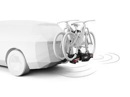 Nosič 2 kol na tažné zařízení Thule Epos ParkSecure s parkovacími senzory + Thule Santu