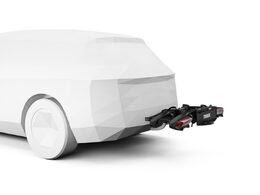 Nosič 2 kol na tažné zařízení Thule Epos ParkSecure s parkovacími senzory + Thule Santu