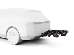 Nosič 3 kol na tažné zařízení Thule Epos ParkSecure s parkovacími senzory + Thule Santu