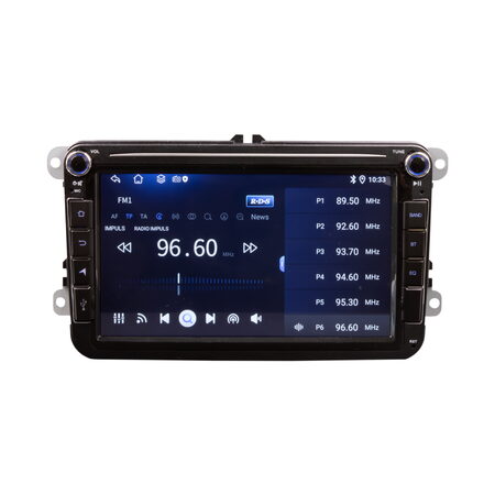 Autorádio pro VW, Škoda s 8" LCD, Android, Wi-Fi, GPS, CarPlay, Bluetooth, 4G, 2x USB