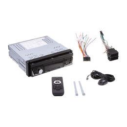1DIN autorádio s výsuvným 7" LCD / 2x USB / Bluetooth / CarPlay / AndroidAuto / Mirrorlink