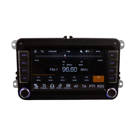 Autorádio pro VW, Škoda s 7" LCD, MP5, Wi-Fi, CarPlay, Android Auto, Bluetooth