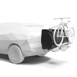 Nosič 3 jízdních kol Thule EasyFold 3 + Box Thule Onto2 + adaptér pro 4. kolo + rameno