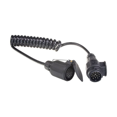 Prodlužovací kabel 2 m spirálový, 1x zástrčka, 1x zásuvka 13pin 12V