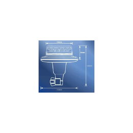 LED maják, 12-24V, 12x LED oranžový, na držák, ECE R65 R10 - 150x168mm