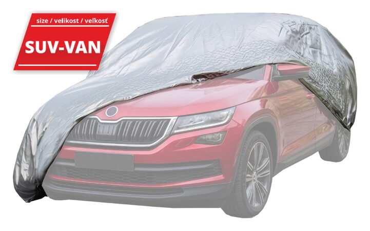 Ochranná plachta FULL SUV-VAN 515x195x142cm SILVER RAIN