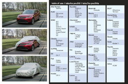 Ochranná plachta FULL MID SUV 480x195x155cm SILVER RAIN