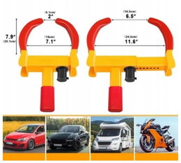 Zámek kol proti krádeži na auto, karavan, přívěs - 480x235x72mm