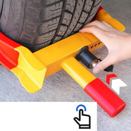 Zámek kol proti krádeži na auto, karavan, přívěs - 480x235x72mm