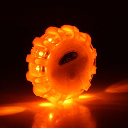 LED výstražné světlo 3x AAA oranžové 15LED + baterka