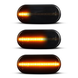 LED dynamické blinkry VW, Škoda, Seat, Ford oranžové, kouřové