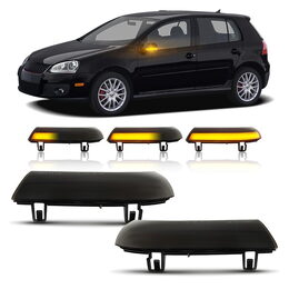 LEDM dynamické blinkry VW Passat B6, Golf 5, Škoda Superb I, oranžové